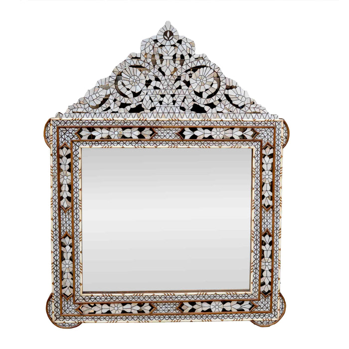 Eyena Mop Inlay On Wood Mirror