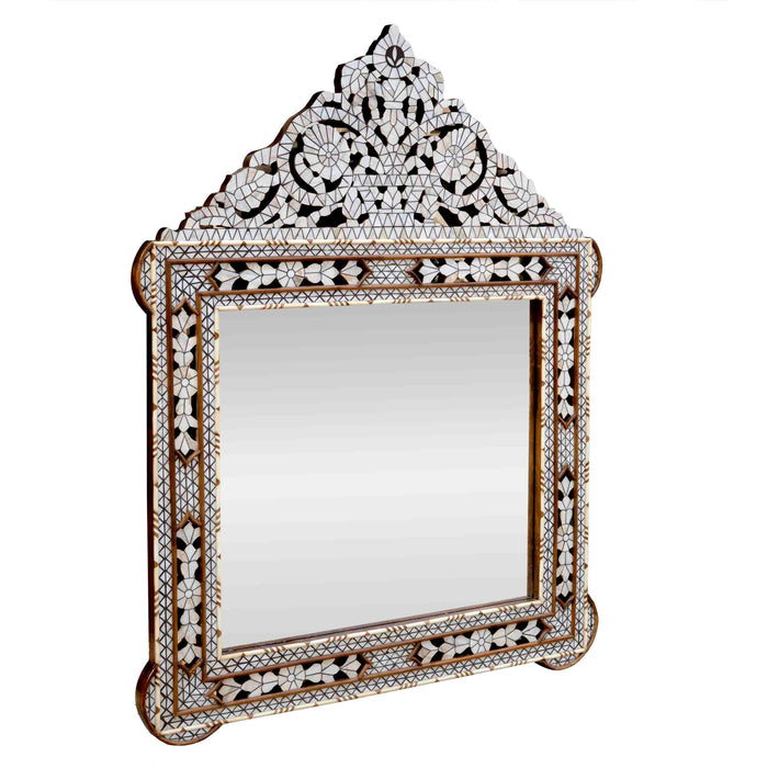 Eyena Mop Inlay On Wood Mirror