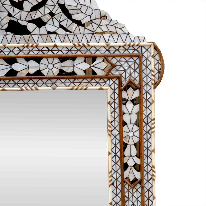 Eyena Mop Inlay On Wood Mirror