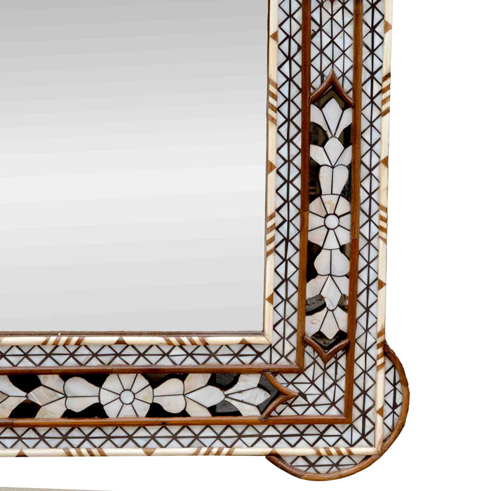 Eyena Mop Inlay On Wood Mirror