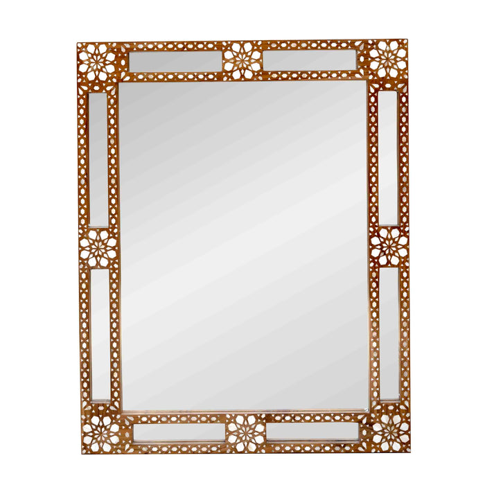 Arham Mop Inlay On Wood Mirror