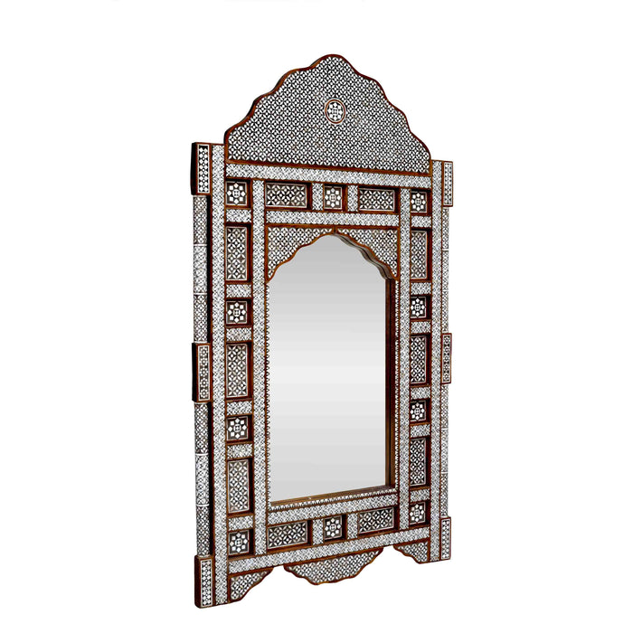 Haya Mop Inlay On Wood Mirror