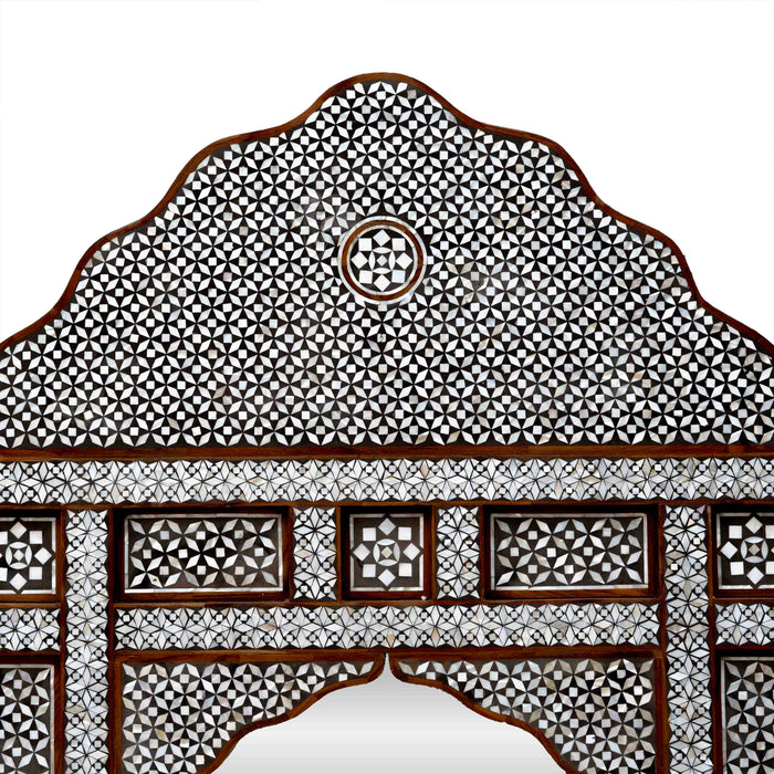 Haya Mop Inlay On Wood Mirror