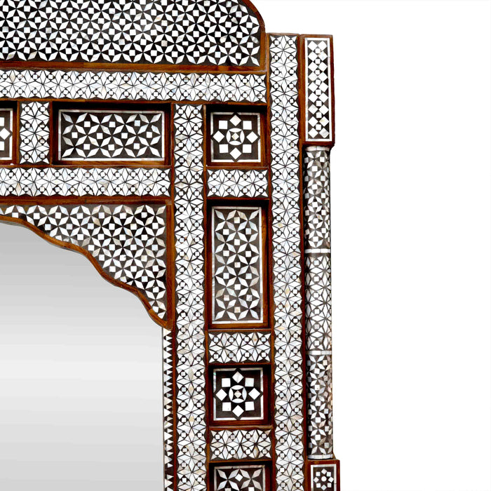 Haya Mop Inlay On Wood Mirror