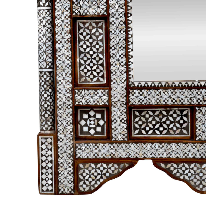 Haya Mop Inlay On Wood Mirror