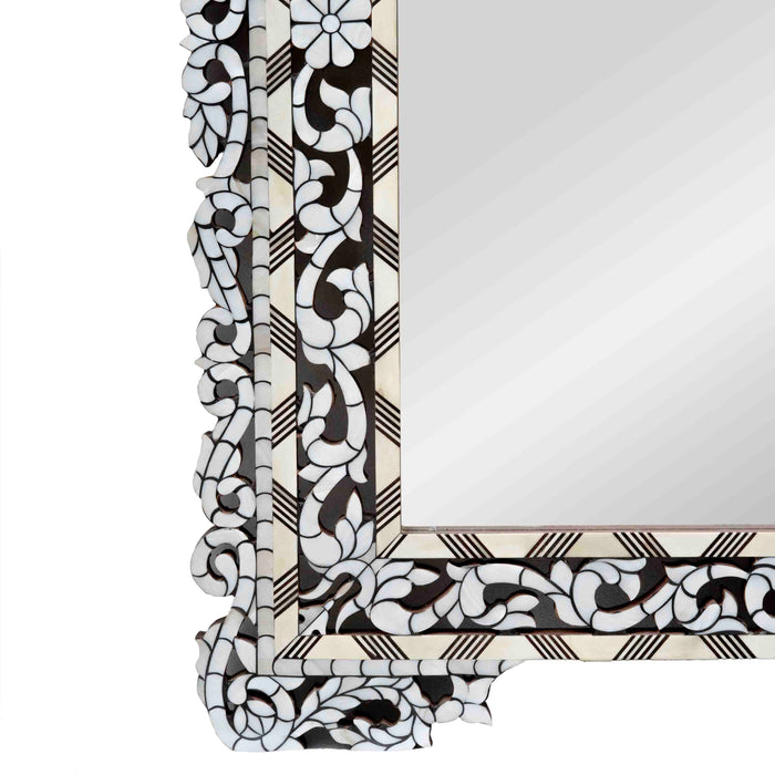 Aira Mop Inlay On Wood Mirror