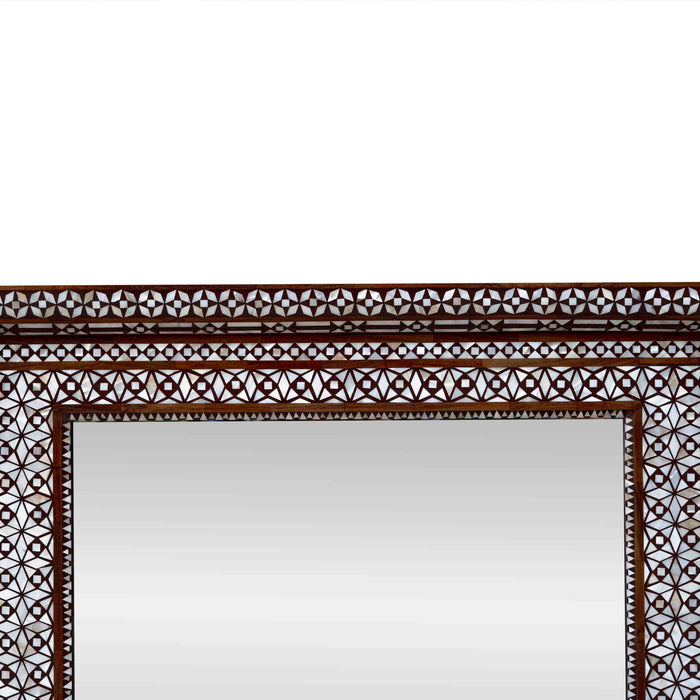 Zeva Mop Inlay On Wood Mirror