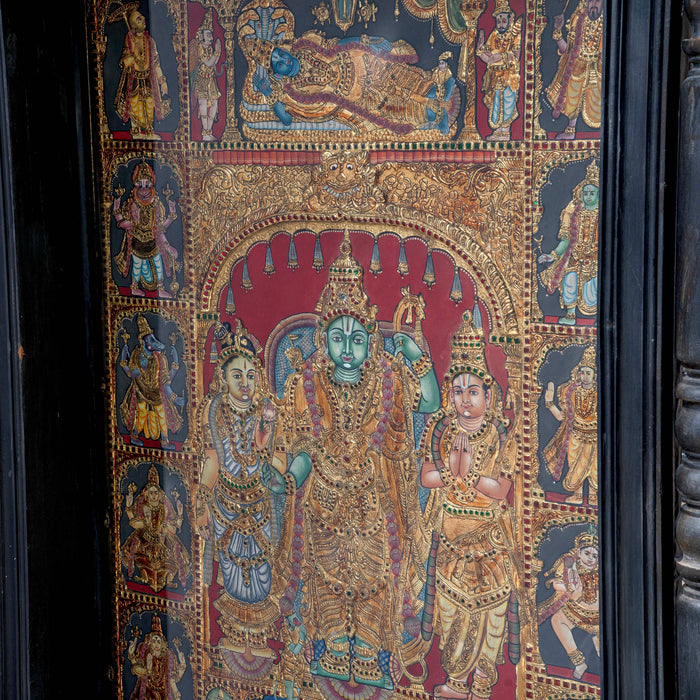 RAMA PATTABHISHEKAM TANJORE PAINTING