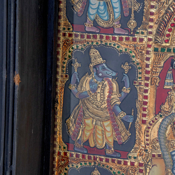 RAMA PATTABHISHEKAM TANJORE PAINTING