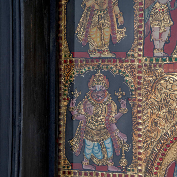 RAMA PATTABHISHEKAM TANJORE PAINTING