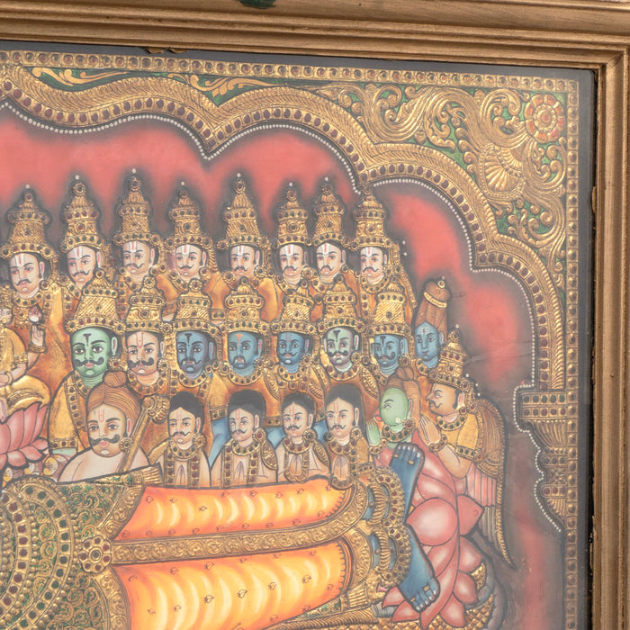 ANANTHAPADMANABHA SWAMY TANJORE PAINTING