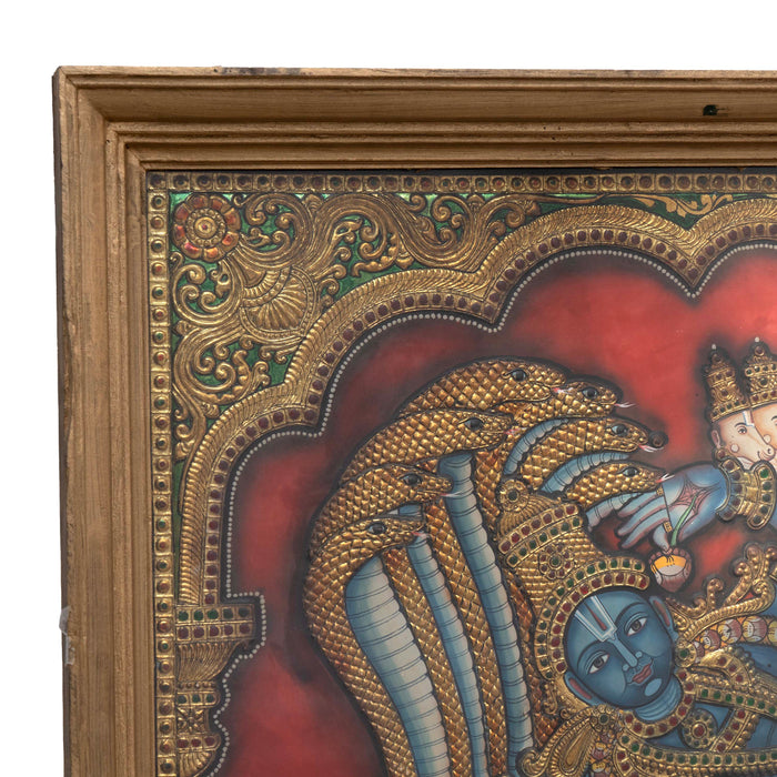 ANANTHAPADMANABHA SWAMY TANJORE PAINTING