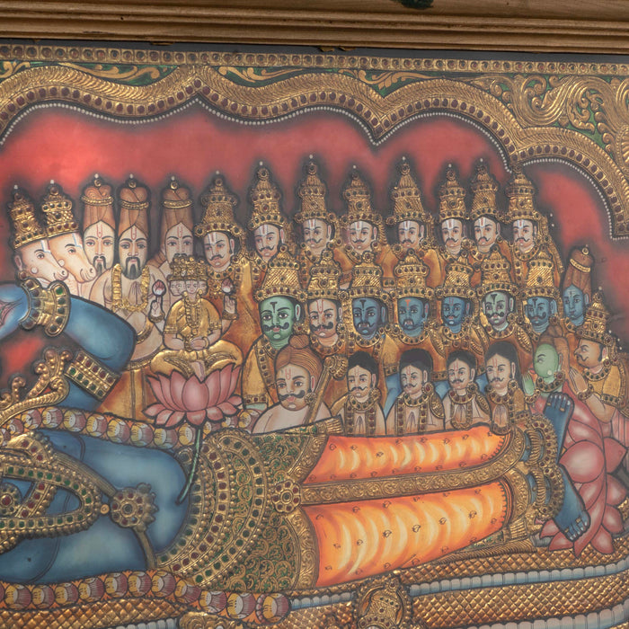 ANANTHAPADMANABHA SWAMY TANJORE PAINTING