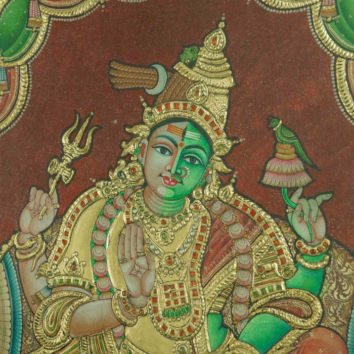 Arthanarieswarer Tanjore Painting