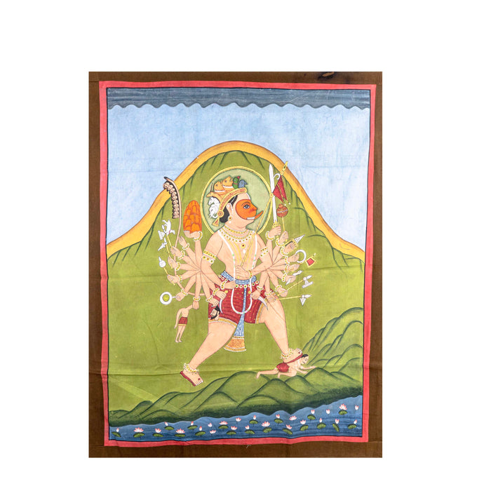 SHRI SAHASTRA HANUMAN JI PICHWAI PAINTING