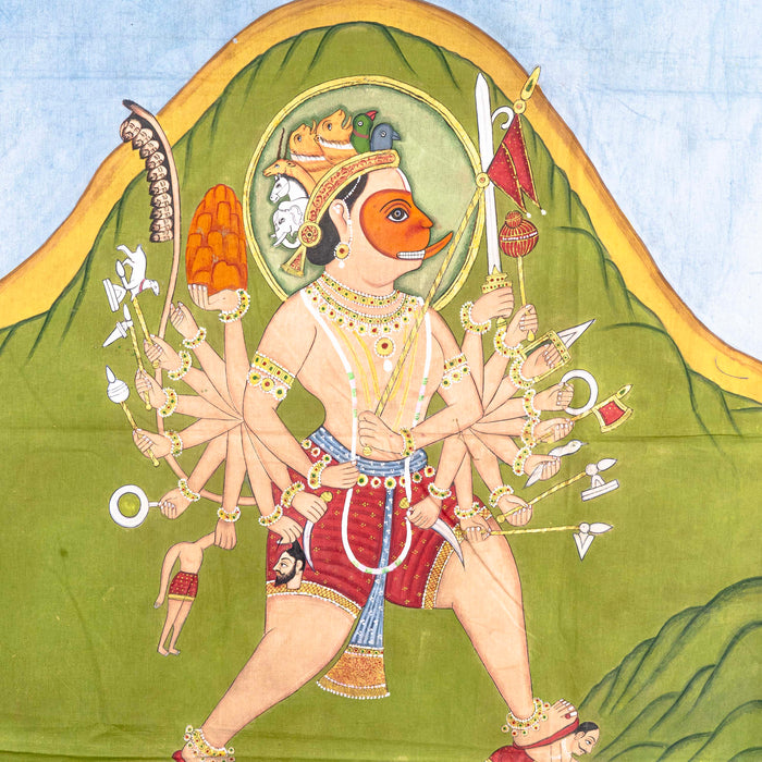 SHRI SAHASTRA HANUMAN JI PICHWAI PAINTING