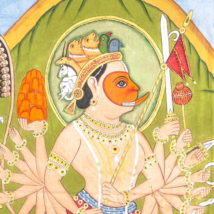 SHRI SAHASTRA HANUMAN JI PICHWAI PAINTING