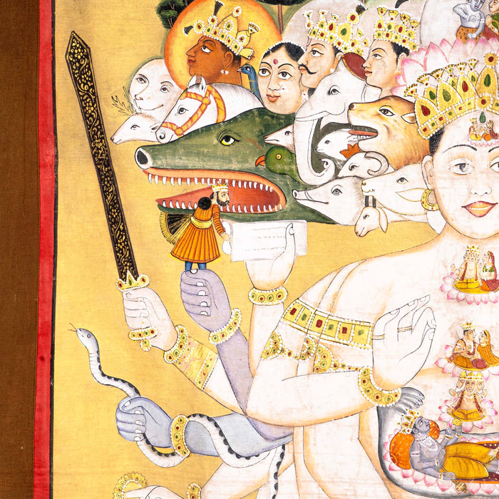SHRI SARVATRA VIRAT SHRI VISHNU SWAROOP PICHWAI PAINTING