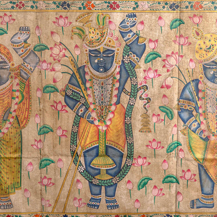 SHRI SWAMINIJI AND SHRI PAT MANGLA SWAROOP PICHWAI PAINTING