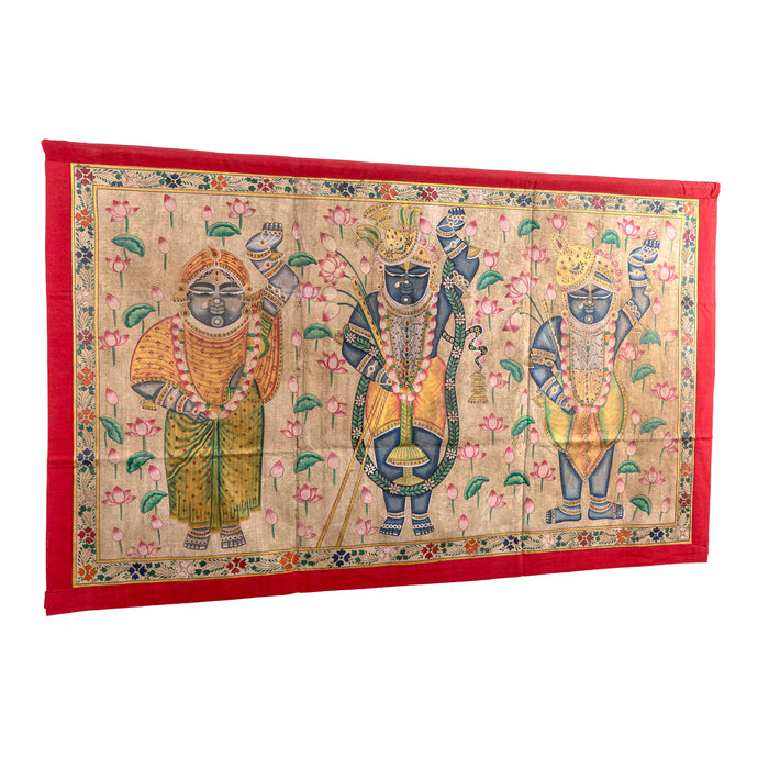SHRI SWAMINIJI AND SHRI PAT MANGLA SWAROOP PICHWAI PAINTING
