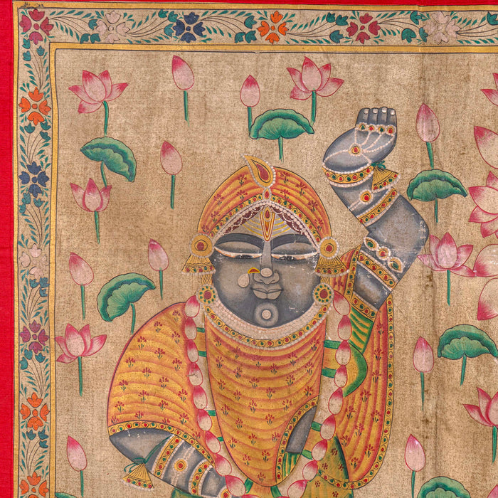 SHRI SWAMINIJI AND SHRI PAT MANGLA SWAROOP PICHWAI PAINTING