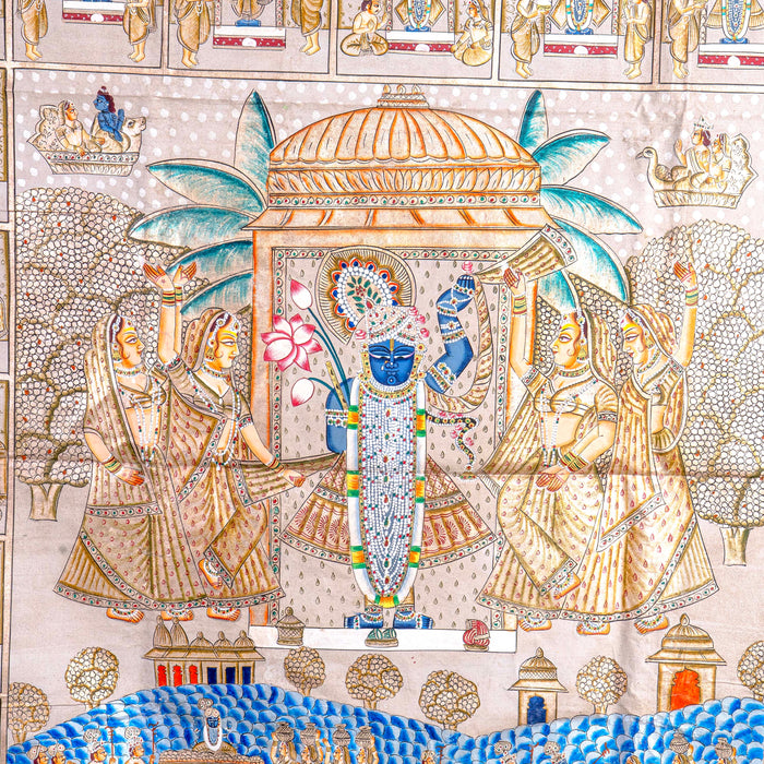 UTSAV SWAROOP SHRI SHARAD LEELA PICHWAI PAINTING
