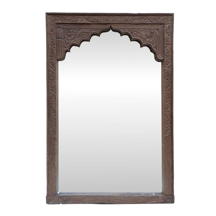 Qasr Teak Wood Mirror