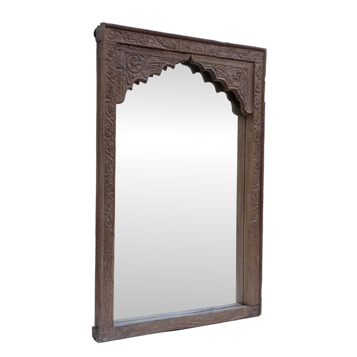Qasr Teak Wood Mirror