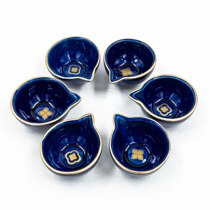 Nera Saaki Navy Diya (Set of 6)