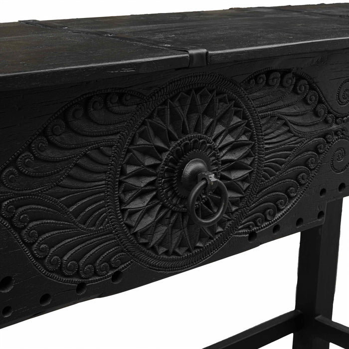Qayaas Teak And Mango Wooden Console Table
