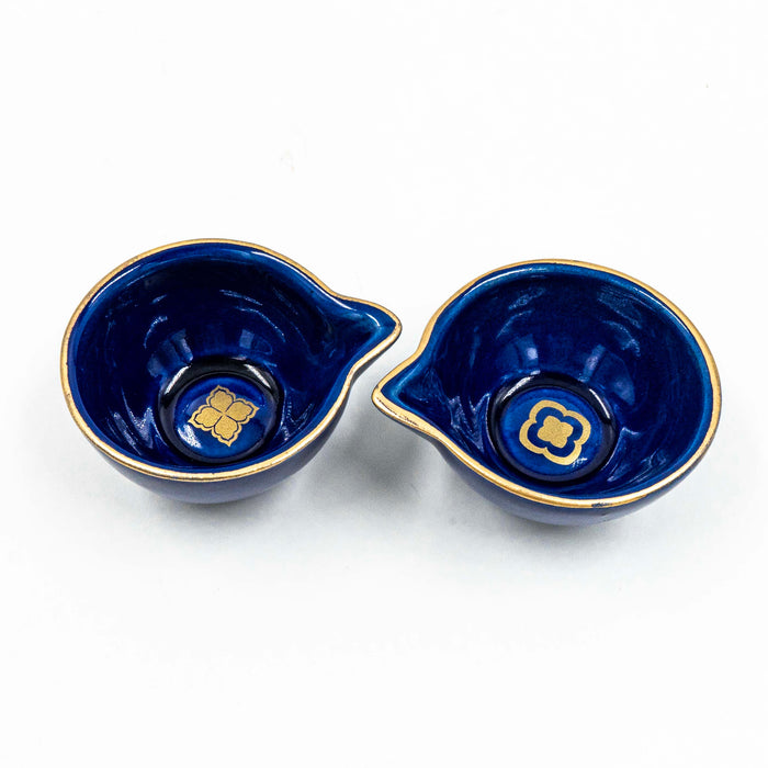 Nera Saaki Navy Diya (Set of 6)