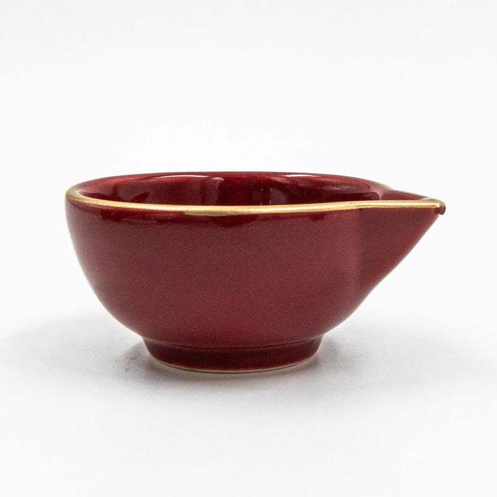 Nera Saaki Burgundy Diya (Set of 6)