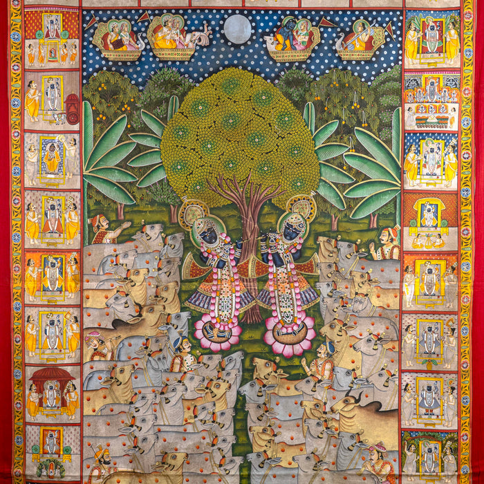 SHRIRATNJI & SHRI DAU BABA UTSAV SWAROOP PICHWAI PAINTING