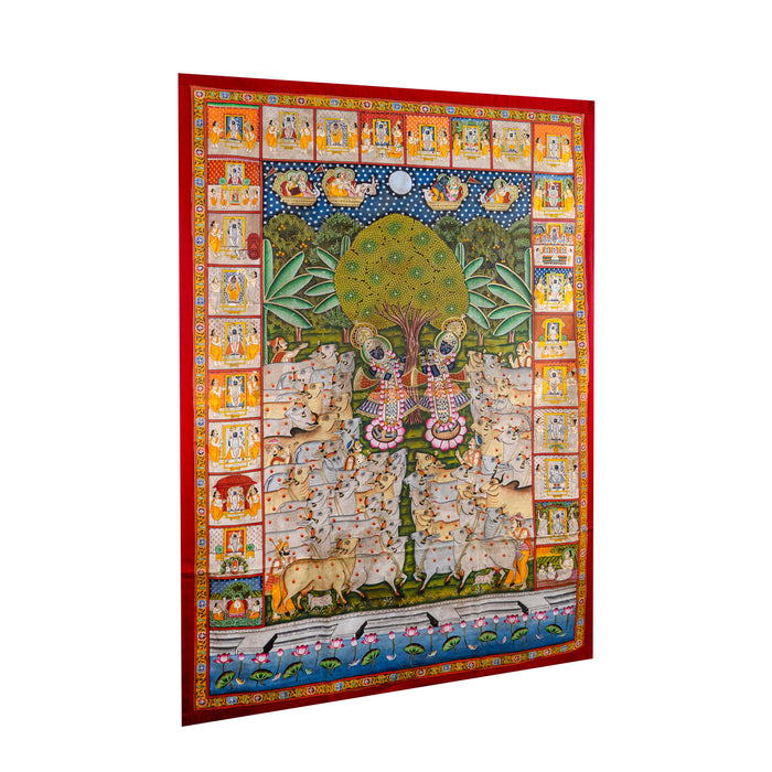 SHRIRATNJI & SHRI DAU BABA UTSAV SWAROOP PICHWAI PAINTING