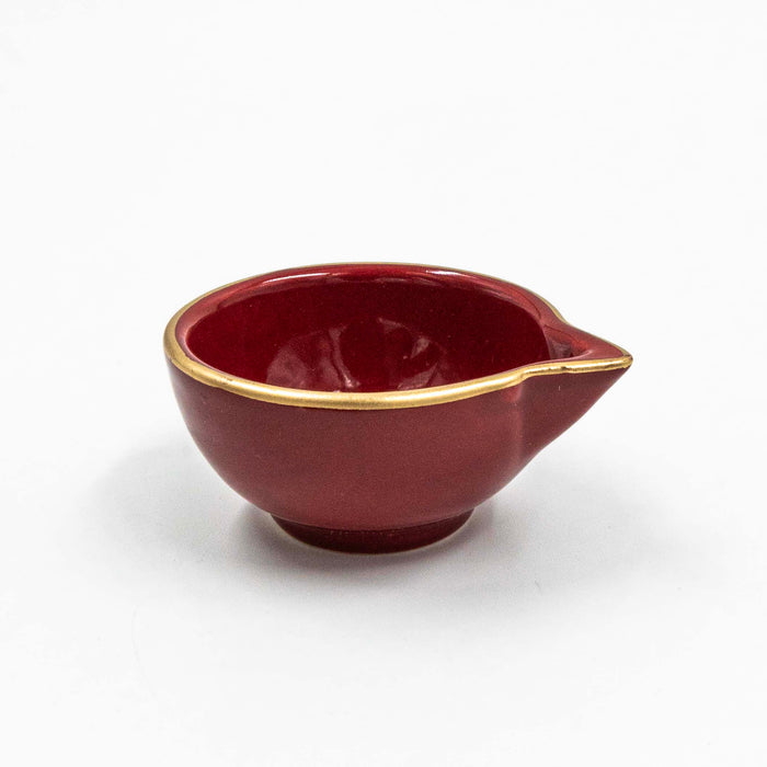 Nera Saaki Burgundy Diya (Set of 6)