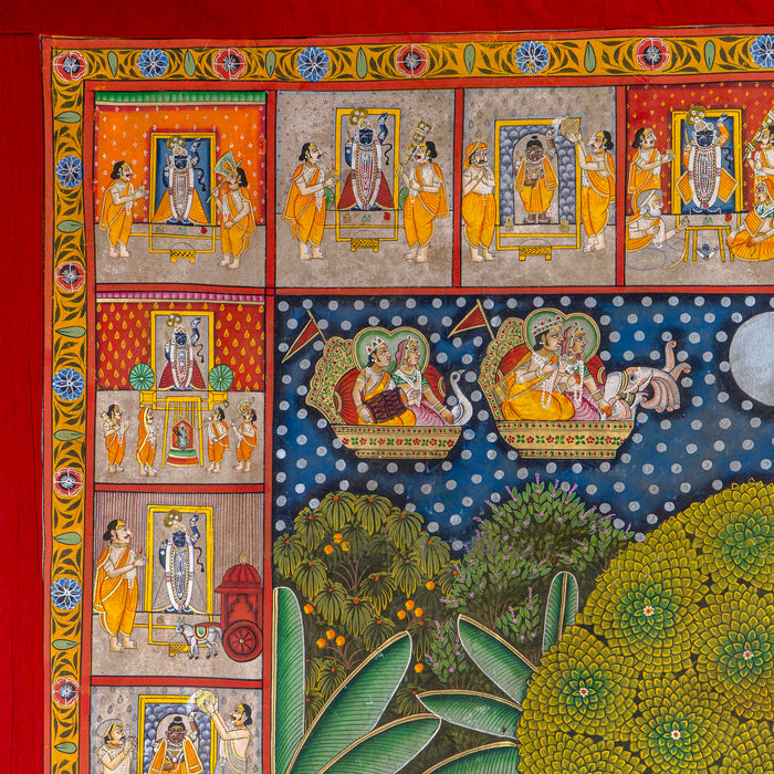 SHRIRATNJI & SHRI DAU BABA UTSAV SWAROOP PICHWAI PAINTING
