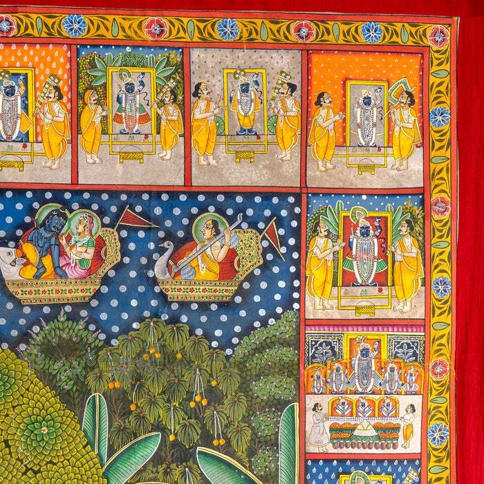 SHRIRATNJI & SHRI DAU BABA UTSAV SWAROOP PICHWAI PAINTING