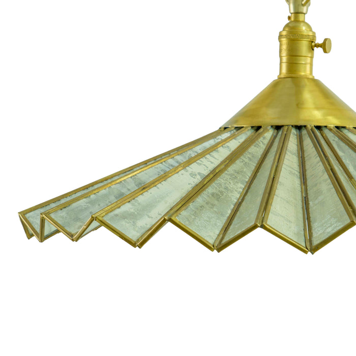 Brass Detail Flower Pendent Light