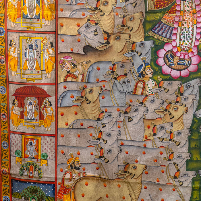 SHRIRATNJI & SHRI DAU BABA UTSAV SWAROOP PICHWAI PAINTING