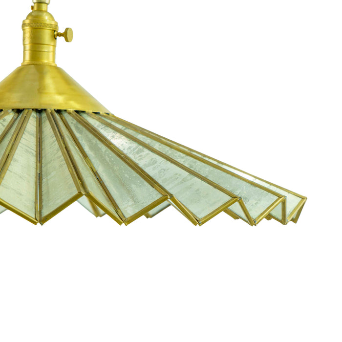 Brass Detail Flower Pendent Light