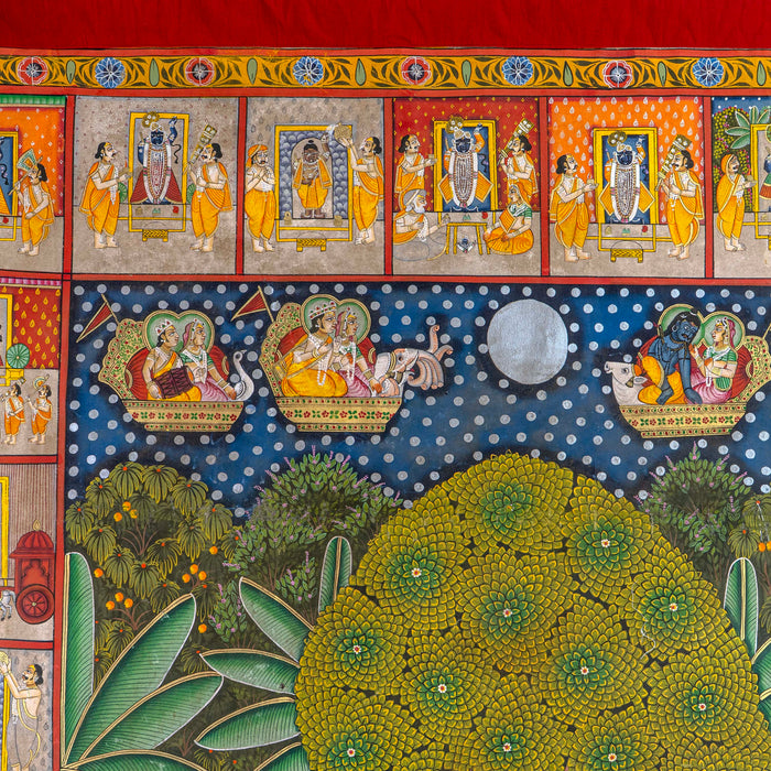 SHRIRATNJI & SHRI DAU BABA UTSAV SWAROOP PICHWAI PAINTING