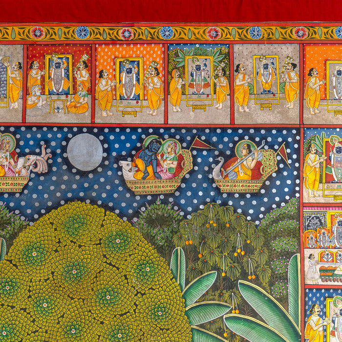 SHRIRATNJI & SHRI DAU BABA UTSAV SWAROOP PICHWAI PAINTING