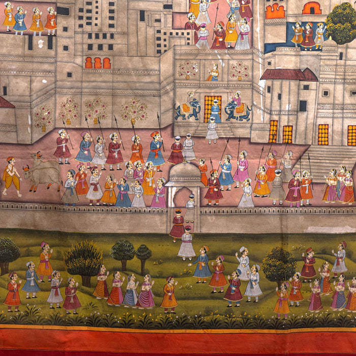 TEMPLE MAP OF SHRINATH JI TEMPLE PICHWAI PAINTING