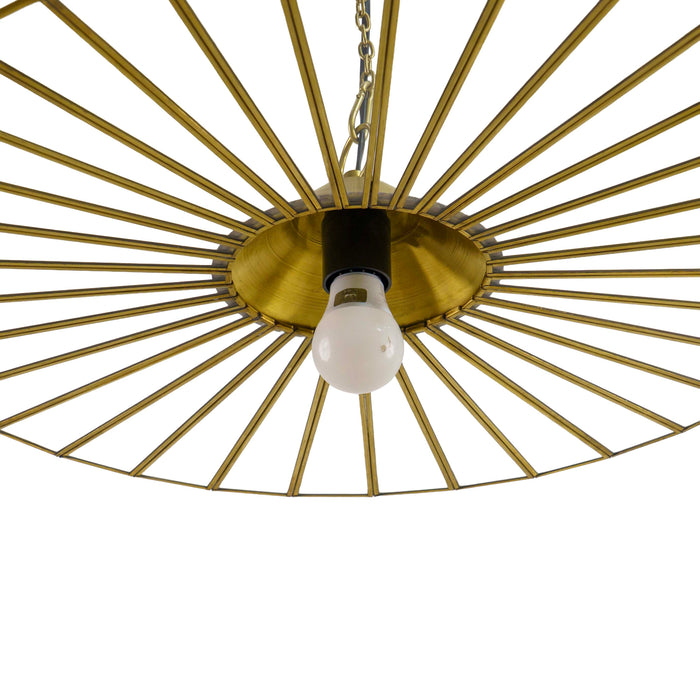 Circular Wheel Pendant Light