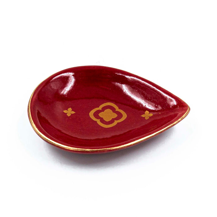 Nera Saaki Burgundy Diya (Set of 4)