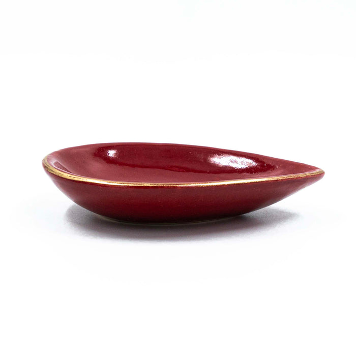 Nera Saaki Burgundy Diya (Set of 4)