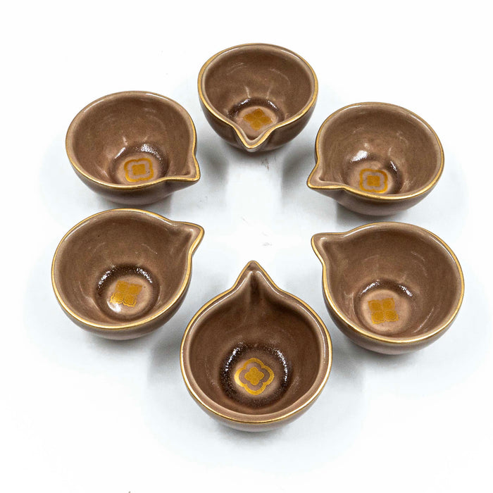 Nera Saaki Ecru Diya (Set of 6)