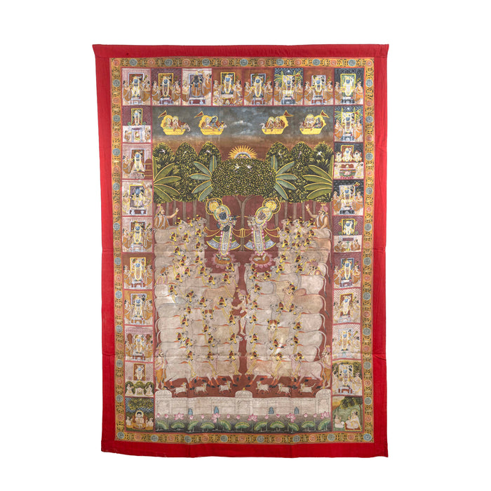 SHRI GOPASHTAMI LEELA AND SHRI DAADU UTSAV PICHWAI PAINTING