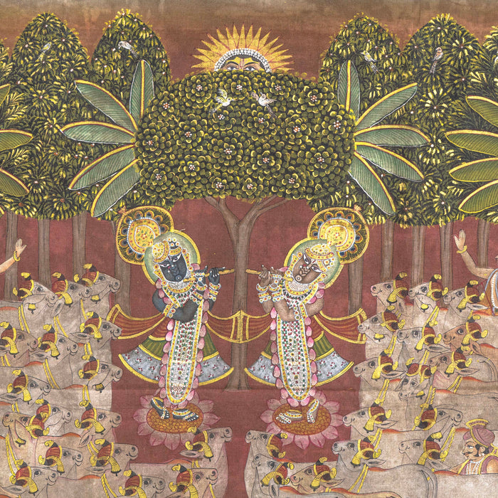 SHRI GOPASHTAMI LEELA AND SHRI DAADU UTSAV PICHWAI PAINTING