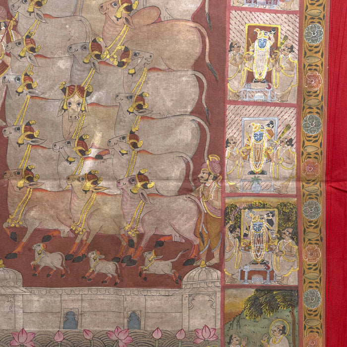 SHRI GOPASHTAMI LEELA AND SHRI DAADU UTSAV PICHWAI PAINTING